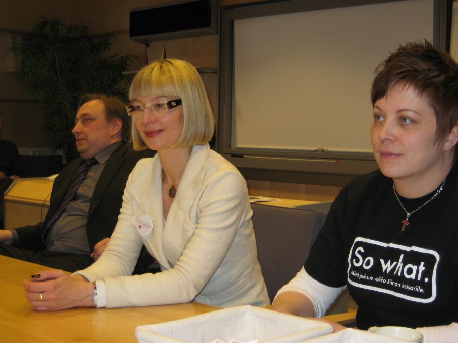 Eduskuntavaalipaneeli Pudasjarvellä 2011